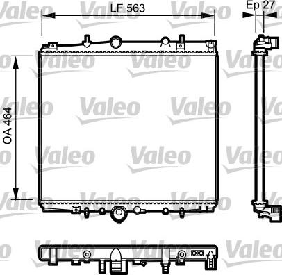 Valeo 732944 - Radiators, Motora dzesēšanas sistēma ps1.lv