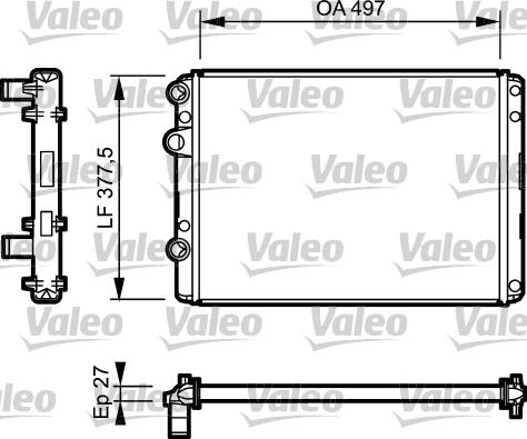 Valeo 732953 - Radiators, Motora dzesēšanas sistēma ps1.lv