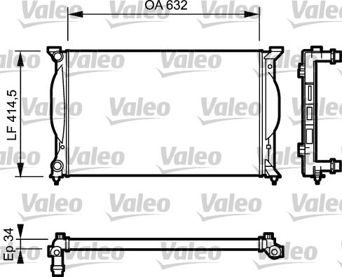 Valeo 732963 - Radiators, Motora dzesēšanas sistēma ps1.lv