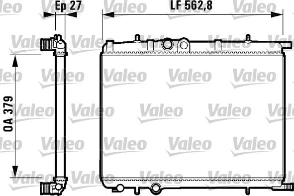 Valeo 732909 - Radiators, Motora dzesēšanas sistēma ps1.lv