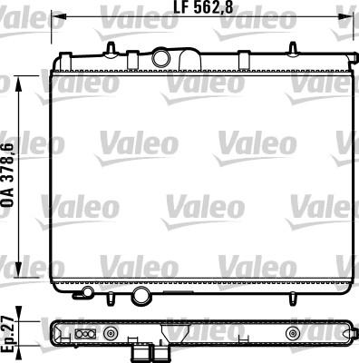 Valeo 732905 - Radiators, Motora dzesēšanas sistēma ps1.lv