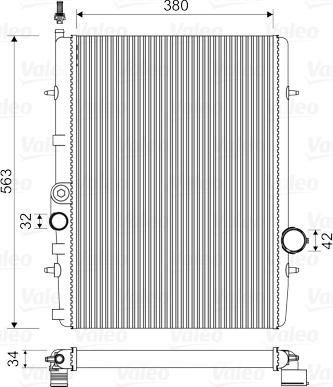 Valeo 732906 - Radiators, Motora dzesēšanas sistēma ps1.lv