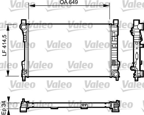 Valeo 732900 - Radiators, Motora dzesēšanas sistēma ps1.lv