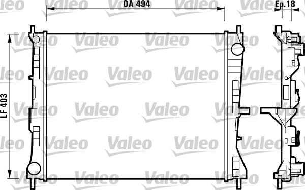 Valeo 732903 - Radiators, Motora dzesēšanas sistēma ps1.lv