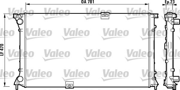 Valeo 732902 - Radiators, Motora dzesēšanas sistēma ps1.lv