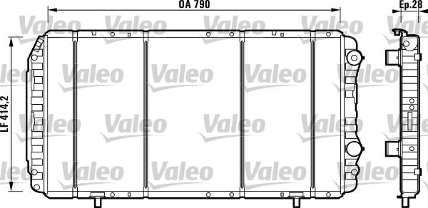 Valeo 732914 - Radiators, Motora dzesēšanas sistēma ps1.lv