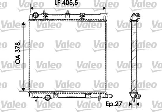 Valeo 732930 - Radiators, Motora dzesēšanas sistēma ps1.lv