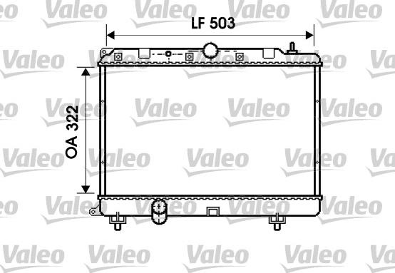 Valeo 732499 - Radiators, Motora dzesēšanas sistēma ps1.lv