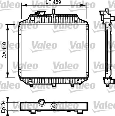 Valeo 732442 - Radiators, Motora dzesēšanas sistēma ps1.lv