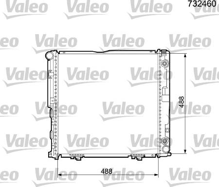 Valeo 732460 - Radiators, Motora dzesēšanas sistēma ps1.lv