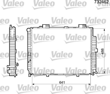 Valeo 732462 - Radiators, Motora dzesēšanas sistēma ps1.lv