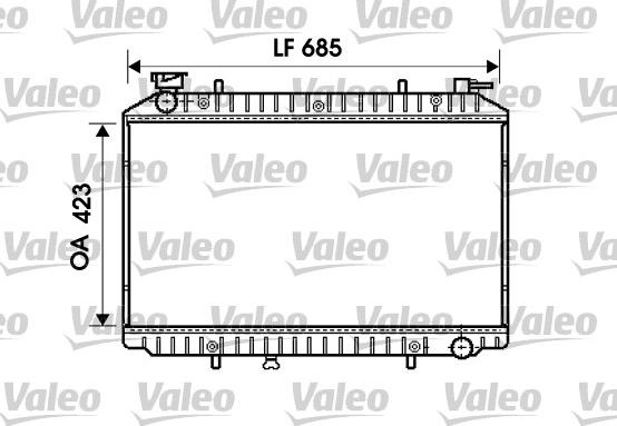 Valeo 732484 - Radiators, Motora dzesēšanas sistēma ps1.lv