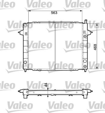 Valeo 732432 - Radiators, Motora dzesēšanas sistēma ps1.lv