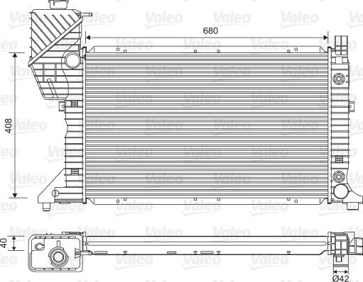 Valeo 732472 - Radiators, Motora dzesēšanas sistēma ps1.lv