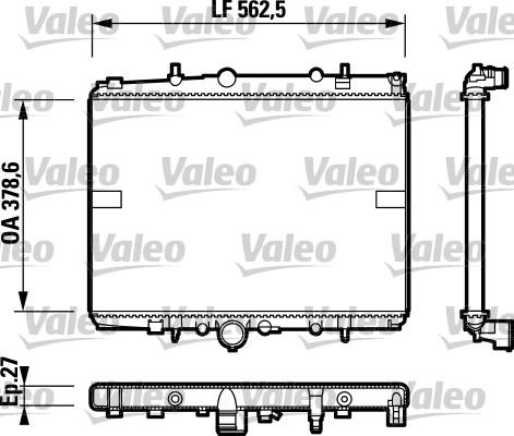 Valeo 732599 - Radiators, Motora dzesēšanas sistēma ps1.lv