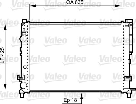 Valeo 732544 - Radiators, Motora dzesēšanas sistēma ps1.lv