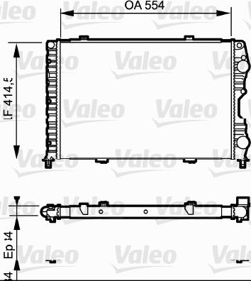 Valeo 732546 - Radiators, Motora dzesēšanas sistēma ps1.lv