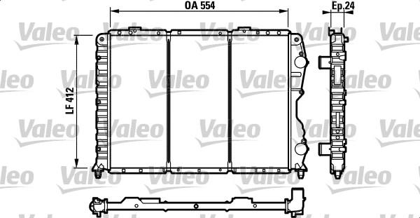 Valeo 732547 - Radiators, Motora dzesēšanas sistēma ps1.lv