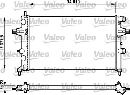 Valeo 732551 - Radiators, Motora dzesēšanas sistēma ps1.lv