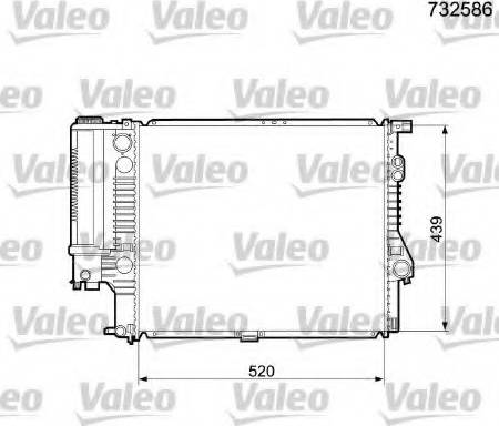 Valeo 732586 - Radiators, Motora dzesēšanas sistēma ps1.lv