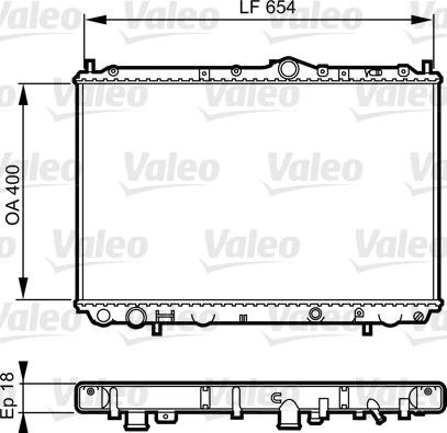 Valeo 732524 - Radiators, Motora dzesēšanas sistēma ps1.lv