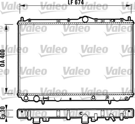 Valeo 732525 - Radiators, Motora dzesēšanas sistēma ps1.lv