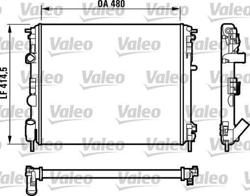 Valeo 732523 - Radiators, Motora dzesēšanas sistēma ps1.lv