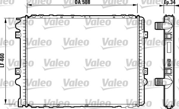 Valeo 732570 - Radiators, Motora dzesēšanas sistēma ps1.lv