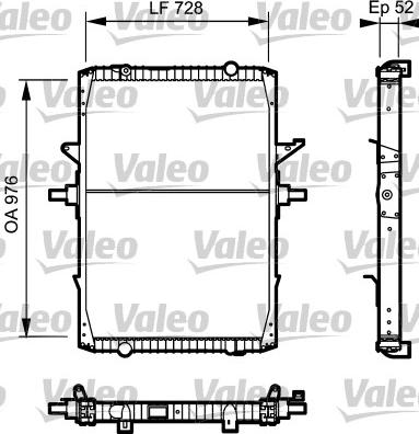 Valeo 732572 - Radiators, Motora dzesēšanas sistēma ps1.lv