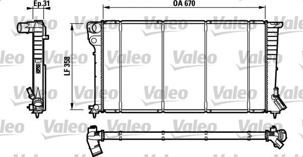 Valeo 732577 - Radiators, Motora dzesēšanas sistēma ps1.lv