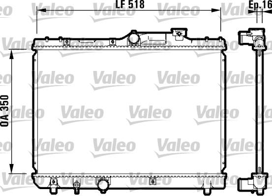 Valeo 732614 - Radiators, Motora dzesēšanas sistēma ps1.lv