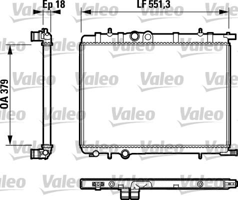 Valeo 732615 - Radiators, Motora dzesēšanas sistēma ps1.lv