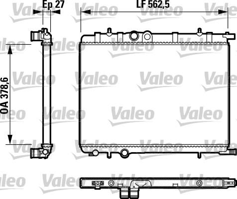 Valeo 732616 - Radiators, Motora dzesēšanas sistēma ps1.lv