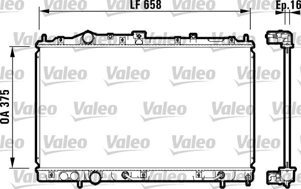 Valeo 732613 - Radiators, Motora dzesēšanas sistēma ps1.lv