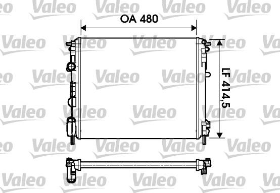 Valeo 732621 - Radiators, Motora dzesēšanas sistēma ps1.lv