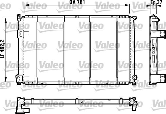 Valeo 732049 - Radiators, Motora dzesēšanas sistēma ps1.lv