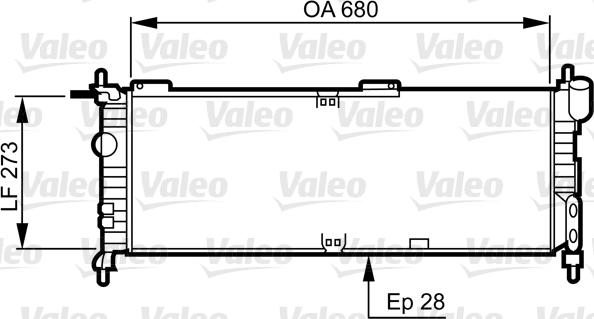 Valeo 732032 - Radiators, Motora dzesēšanas sistēma ps1.lv