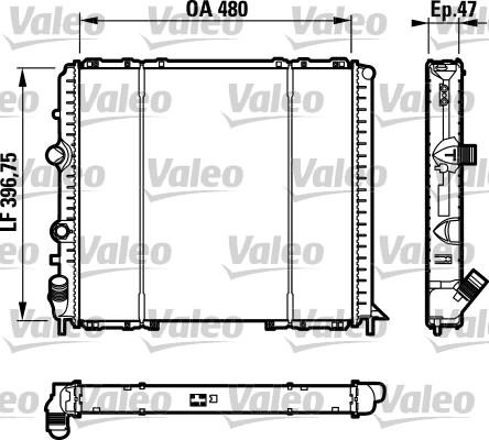 Valeo 732071 - Radiators, Motora dzesēšanas sistēma ps1.lv