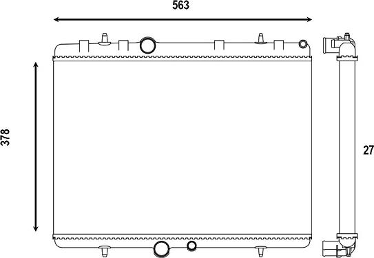 Valeo 732894 - Radiators, Motora dzesēšanas sistēma ps1.lv