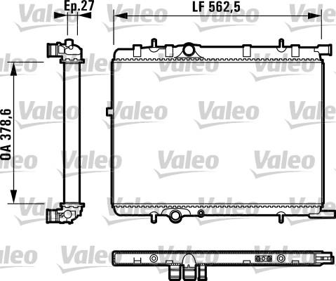 Valeo 732895 - Radiators, Motora dzesēšanas sistēma ps1.lv