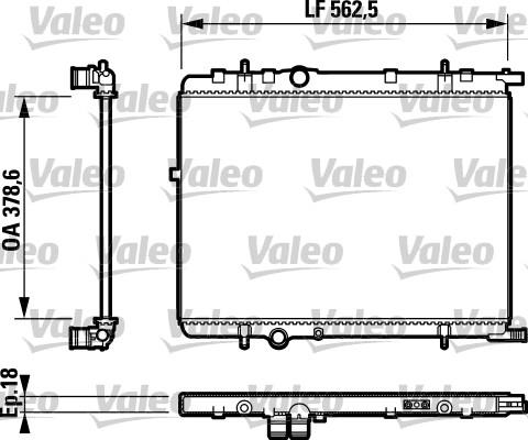 Valeo 732890 - Radiators, Motora dzesēšanas sistēma ps1.lv