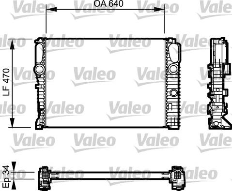 Valeo 732849 - Radiators, Motora dzesēšanas sistēma ps1.lv