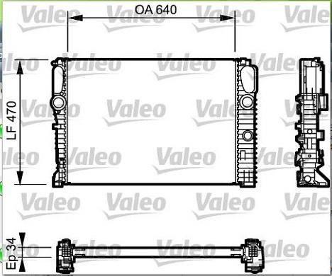 Valeo 732849 - Radiators, Motora dzesēšanas sistēma ps1.lv