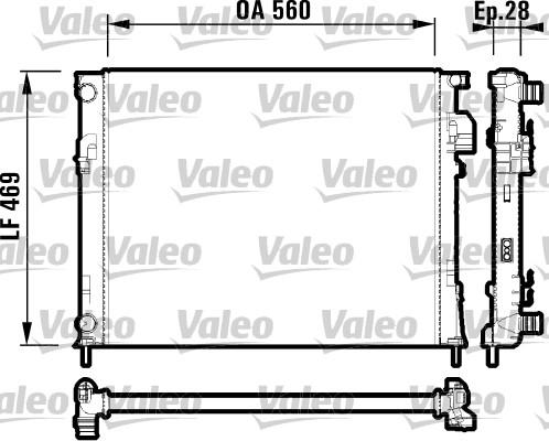 Valeo 732846 - Radiators, Motora dzesēšanas sistēma ps1.lv