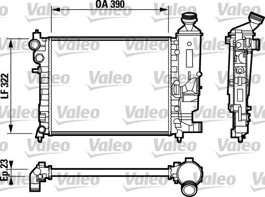 Valeo 732807 - Radiators, Motora dzesēšanas sistēma ps1.lv