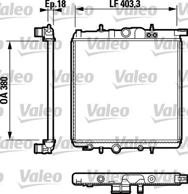 Valeo 732810 - Radiators, Motora dzesēšanas sistēma ps1.lv