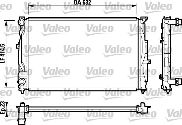 Valeo 732811 - Radiators, Motora dzesēšanas sistēma ps1.lv