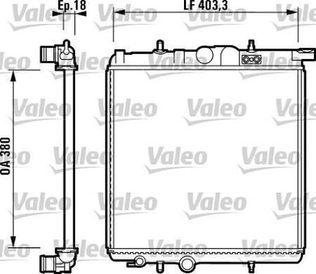 Valeo 732885 - Radiators, Motora dzesēšanas sistēma ps1.lv