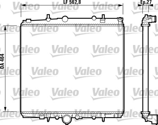 Valeo 732880 - Radiators, Motora dzesēšanas sistēma ps1.lv