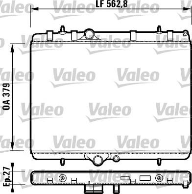 Valeo 732888 - Radiators, Motora dzesēšanas sistēma ps1.lv